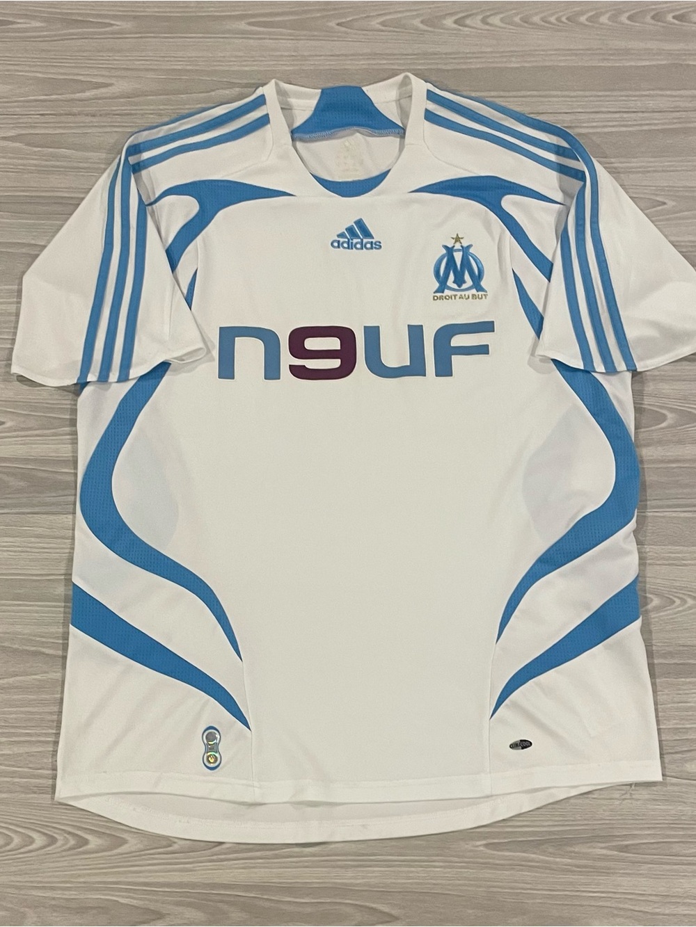 Adidas 2007/08 Olympique De Marseille Soccer Jersey Ligue 1 Men’s Size Large